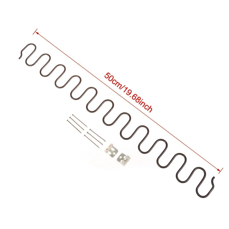 Metall divan stuli, mustahkam prujinalar va kliplarga ega, mebelni tiklash uchun mukammal. Ushbu elektrsiz apparat aralash rangda keladi va yog'och materiallarni o'z ichiga olmaydi, bu esa divanlarni ta'mirlash uchun ideal qiladi.