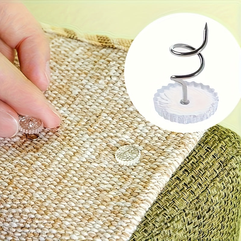 Paquete de 20 accesorios para sábanas, hebillas de fijación con clavos retorcidos para asegurar telas