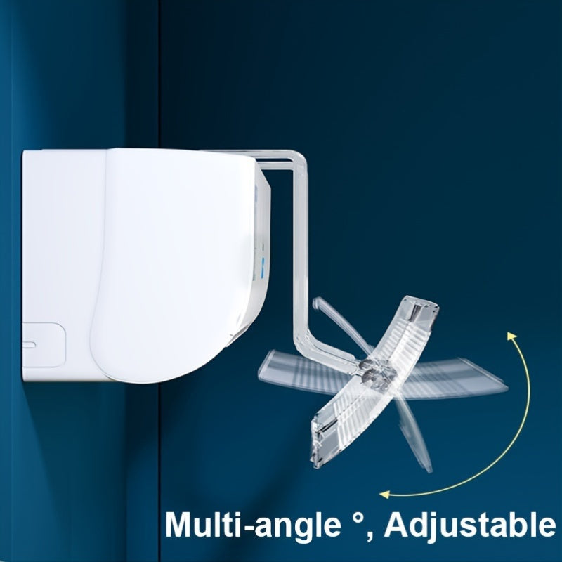 Universal Fit Plastic AC Baffle Redirects Air Flow No-Drill Adjustable Wind Deflector