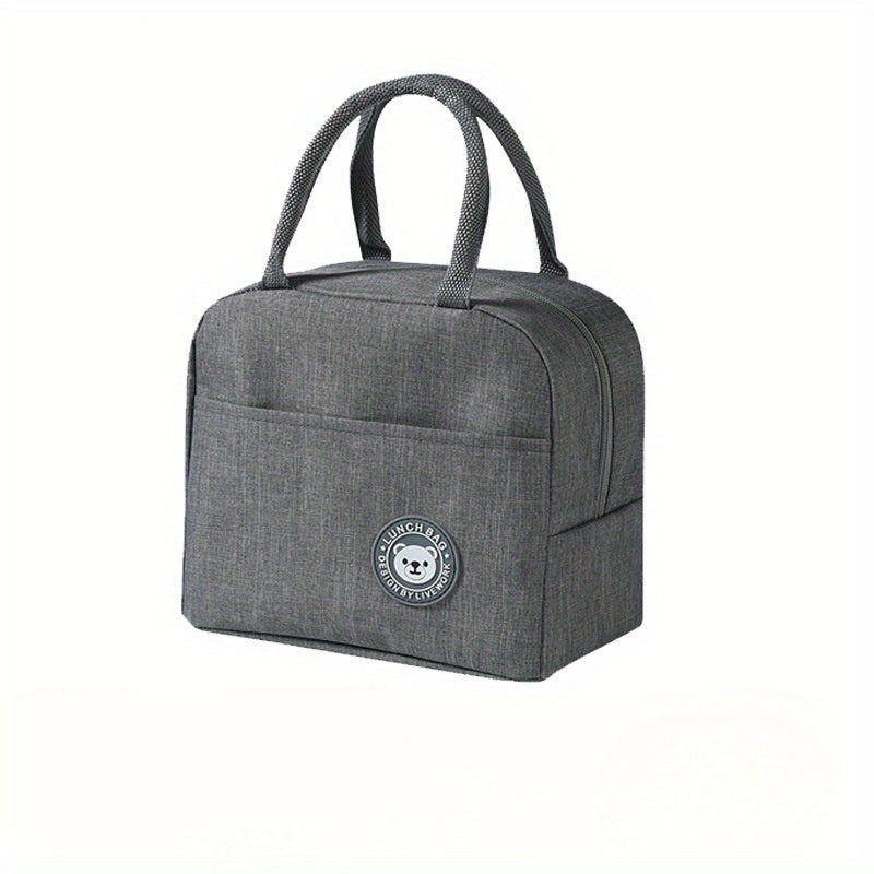 Ayı tushlik sumkasi, suv o'tkazmaydigan Oxford mato, ko‘k, zip bilan old qopqoq, tutqich