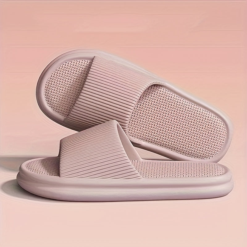 Unisex EVA Non-Slip Slippers Minimalist Stripe Indoor Outdoor Comfort