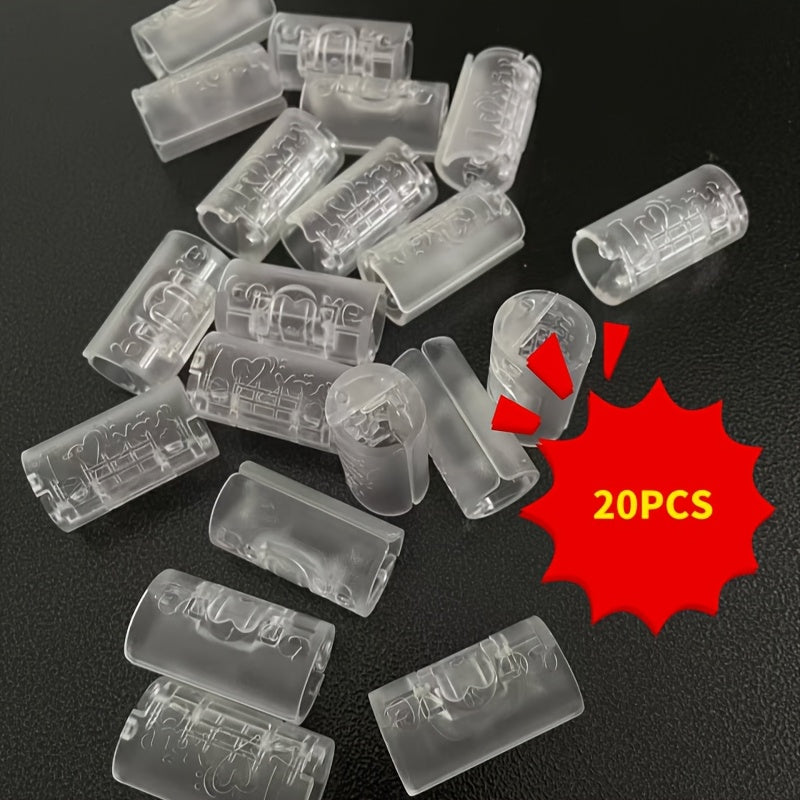 20 Pieces Transparent Bed Sheet Clips Reusable No-Mark Gripper Pins