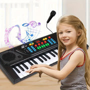 Electronic Keyboard for Beginners 37-Key Portable Music Toy with Microphone for Teens
