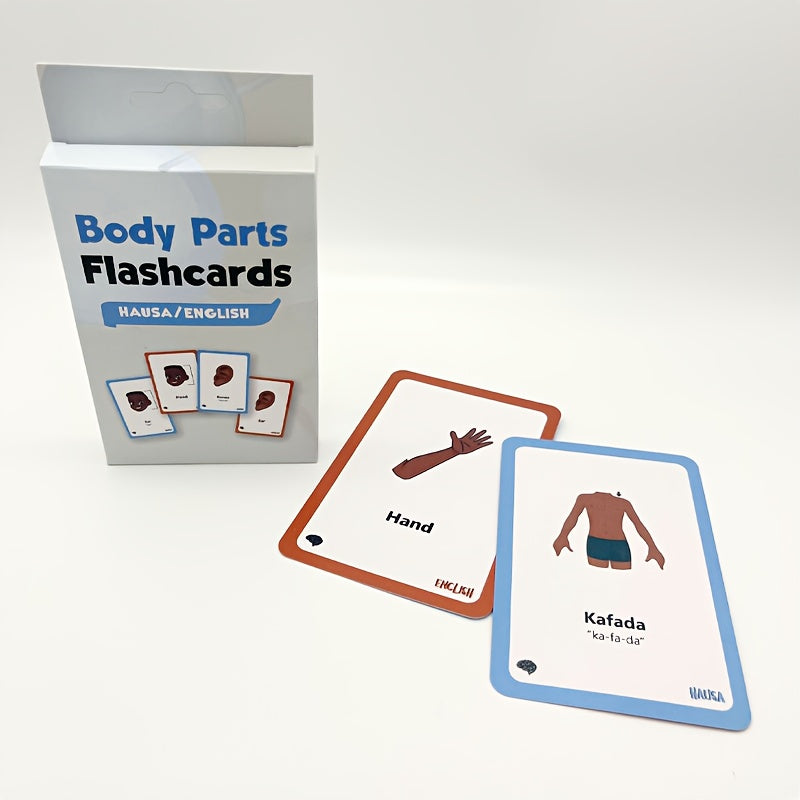 Educational Cards for Children African Languages Body Parts Animals Numbers Multiplication Country Themes Durable Paper