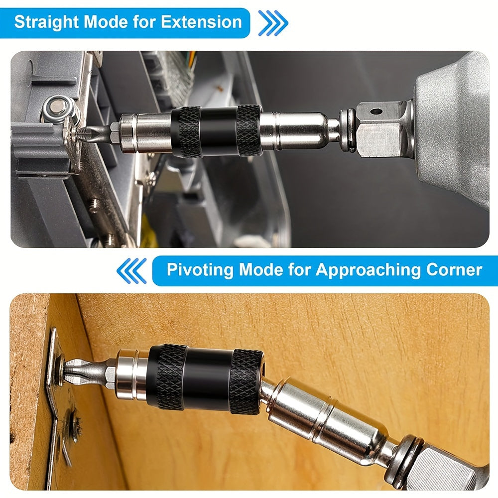 Magnetic Drill Bit Holder 1/4 Inch Hex Quick Change Chrome Vanadium Black