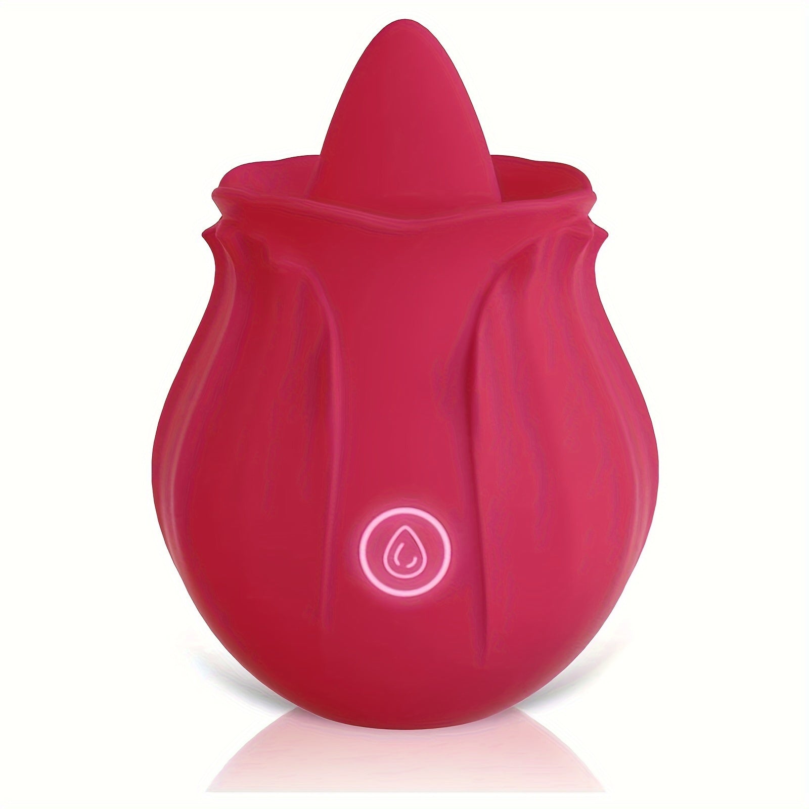 Multi-Function Rose Vibrating Massager with Soft Tongue USB Rechargeable Couples Gift
