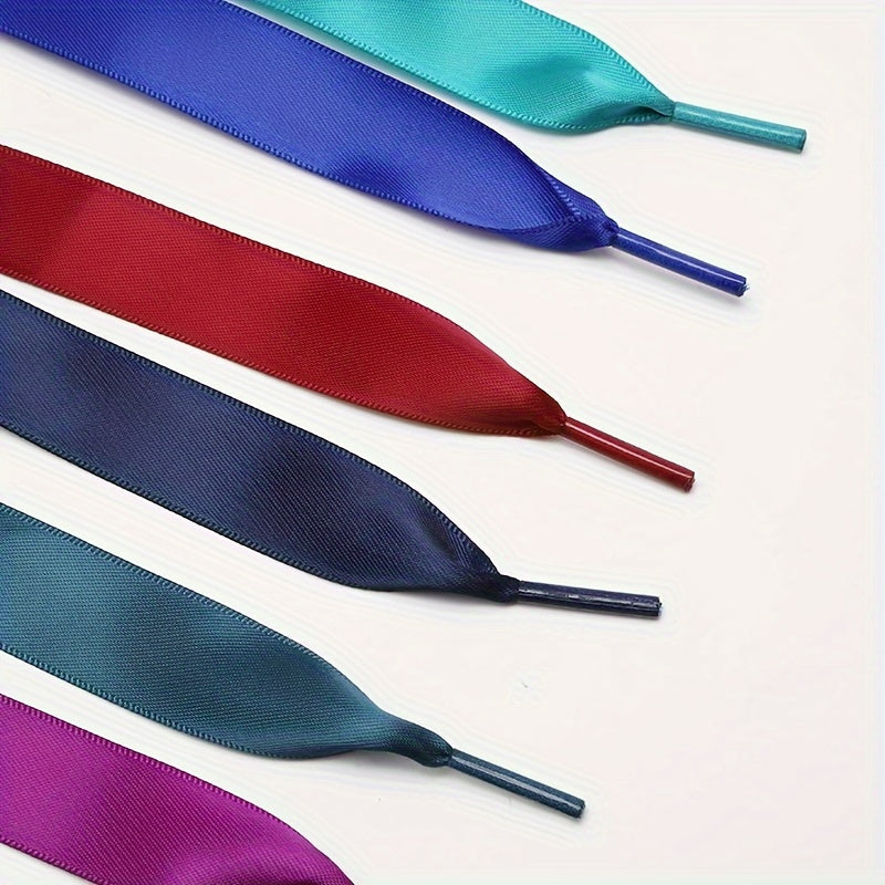 Unisex Polyester Shoelaces Solid Color for Sneakers and Boots