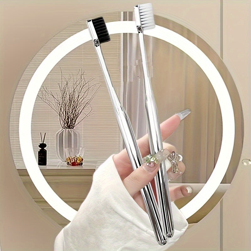 Luxury Soft Bristle Toothbrush Set for Adults with Sensitive Gums and Deep Cleaning