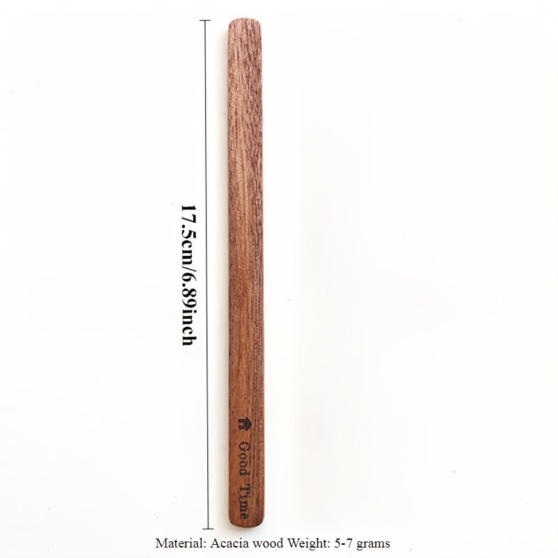 Acacia Wood Stirring Stick Reusable Eco-Friendly Coffee Tea Milk Ice Cream