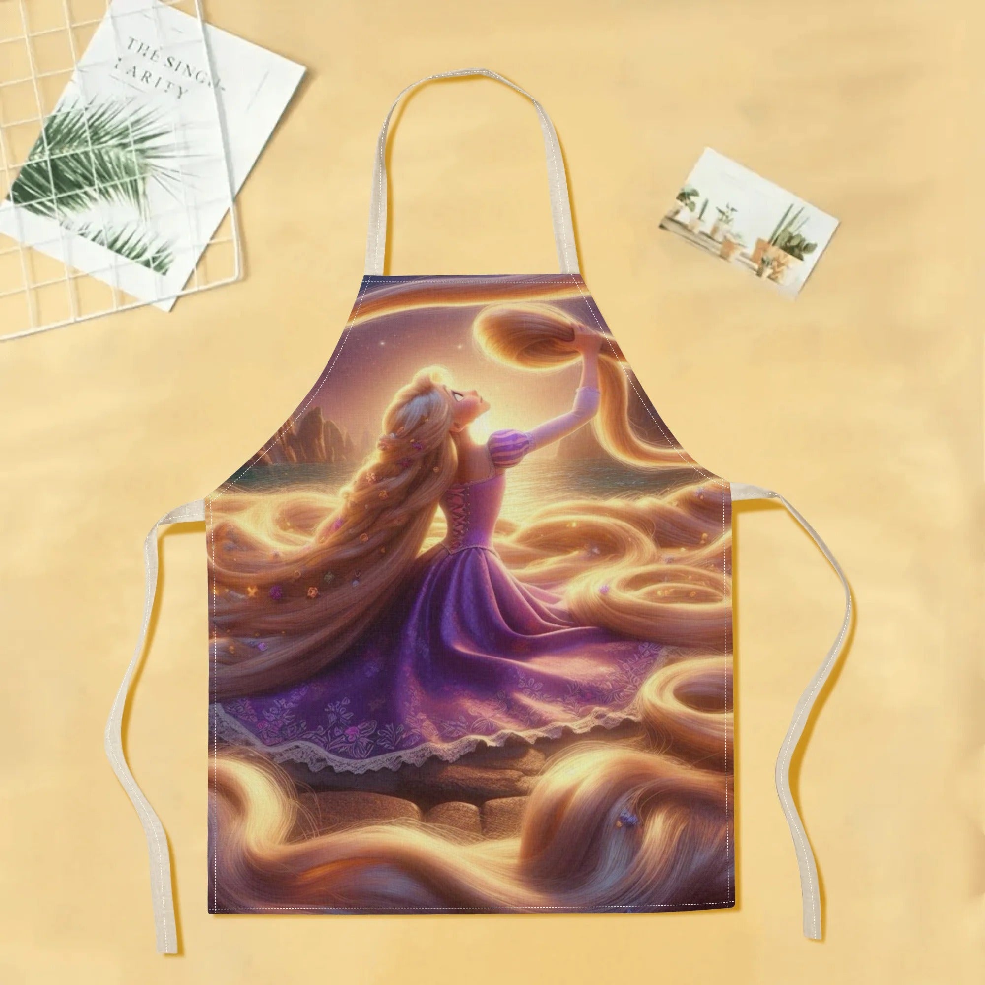 Waterproof Apron with Fairy Tale Print for Restaurants and Home Use