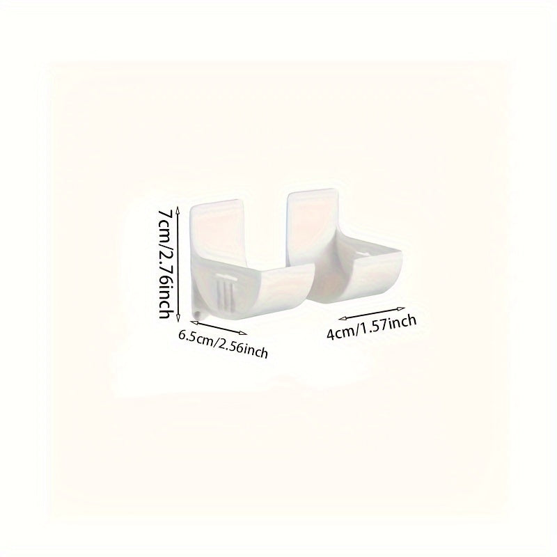 Devorga o'rnatiladigan plastik sumka tashkilotchilari, 2, 4 yoki 6 ta to'plamlar, sozlanadigan o'z-o'zini yopishtiradigan saqlash racki