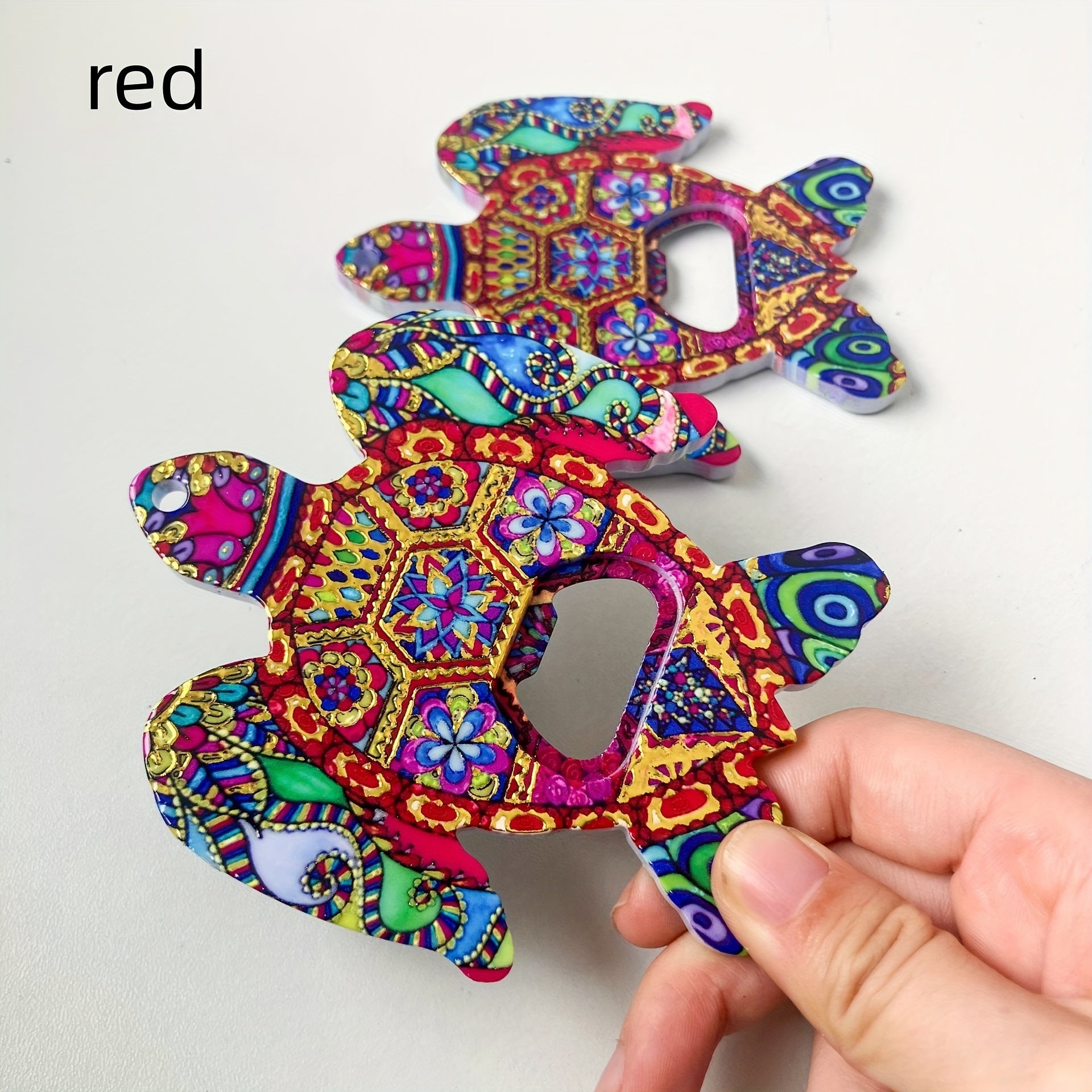 Magnetic Tortoise-Shaped Bottle Opener Refrigerator Accessory Fun Kitchen Tool