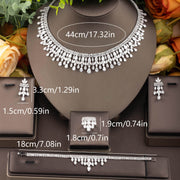 Роскошный арабский кубический цирконий кулон с капельками, идеальный для свадебных банкетов и особых случаев.