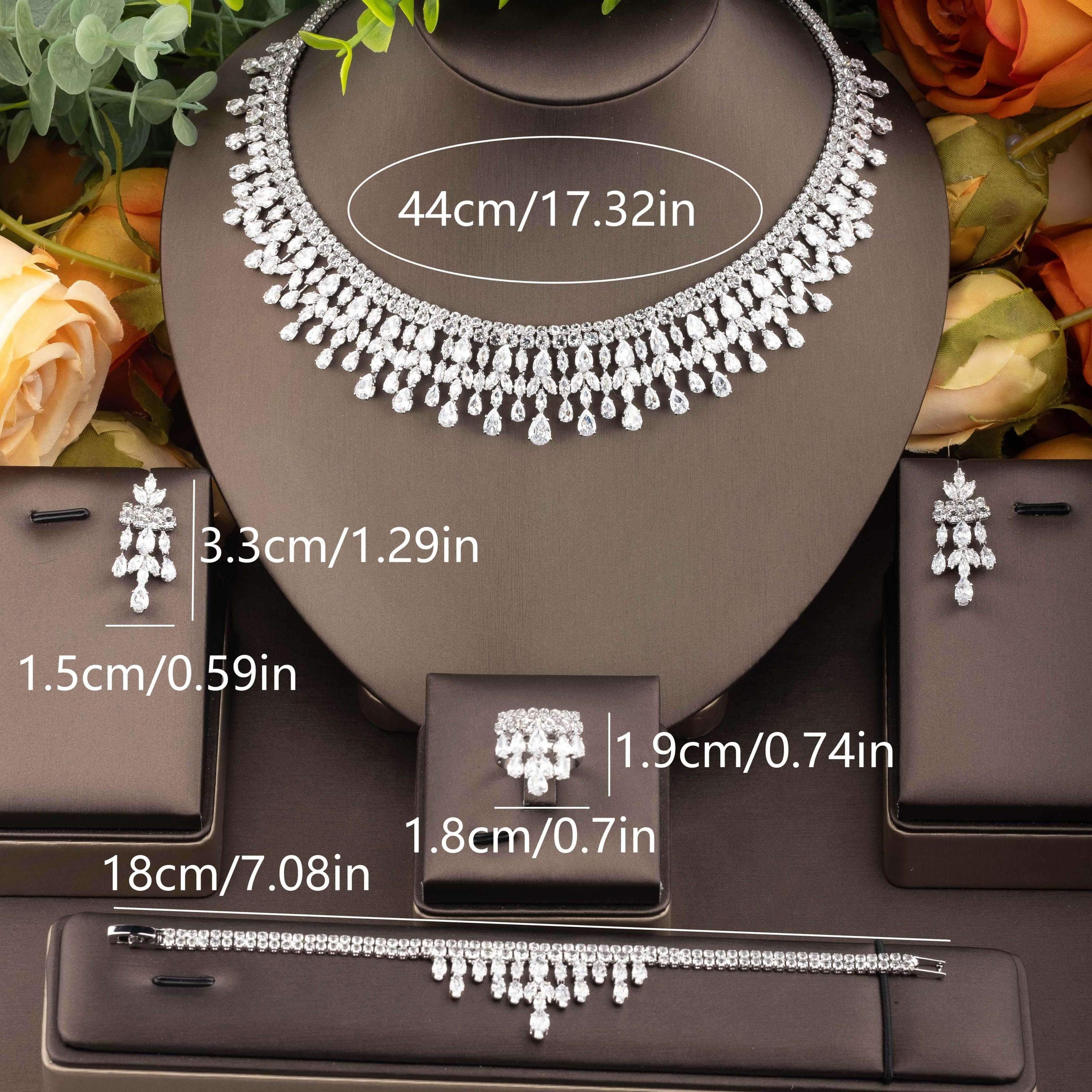 Роскошный арабский кубический цирконий кулон с капельками, идеальный для свадебных банкетов и особых случаев.