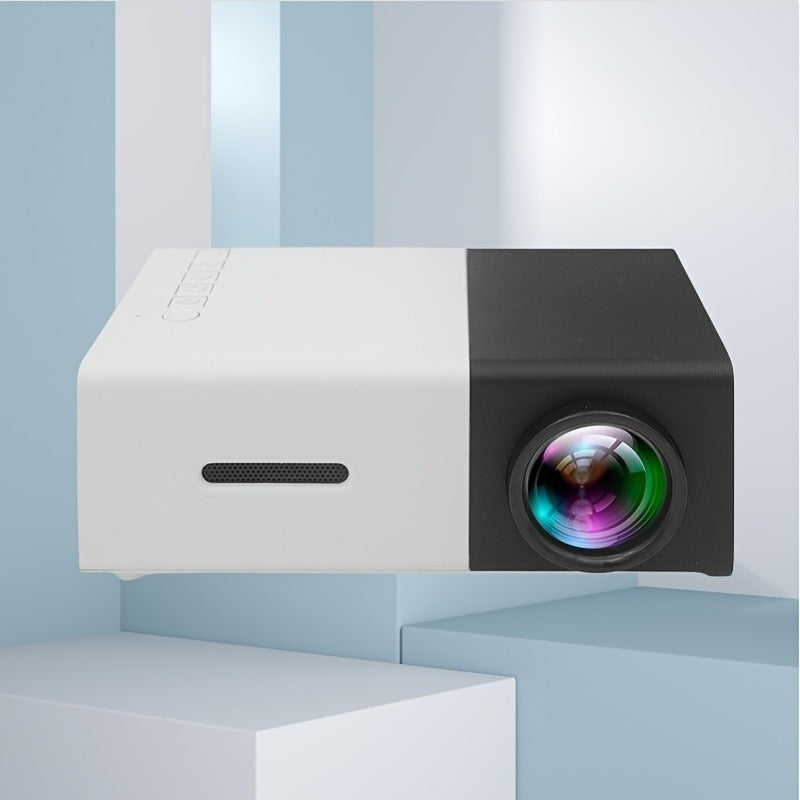 2025 Smart HD Projector with Screen 3D Ready Compatible with Mobile Phones for Home and Outdoor Use