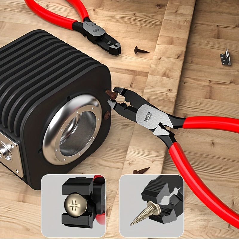 Alicates multifuncionales de acero cromo vanadio cortador de alambres extractor de uñas para coche y hogar