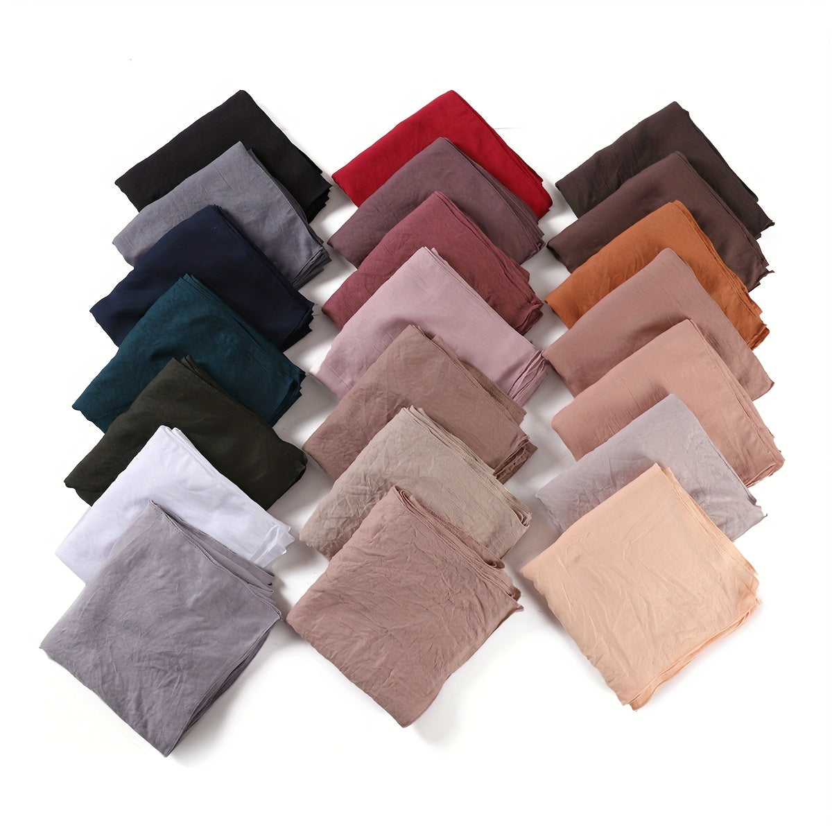 Women's Long Scarf Hijab Breathable Stretchable Solid Color Sun Protection