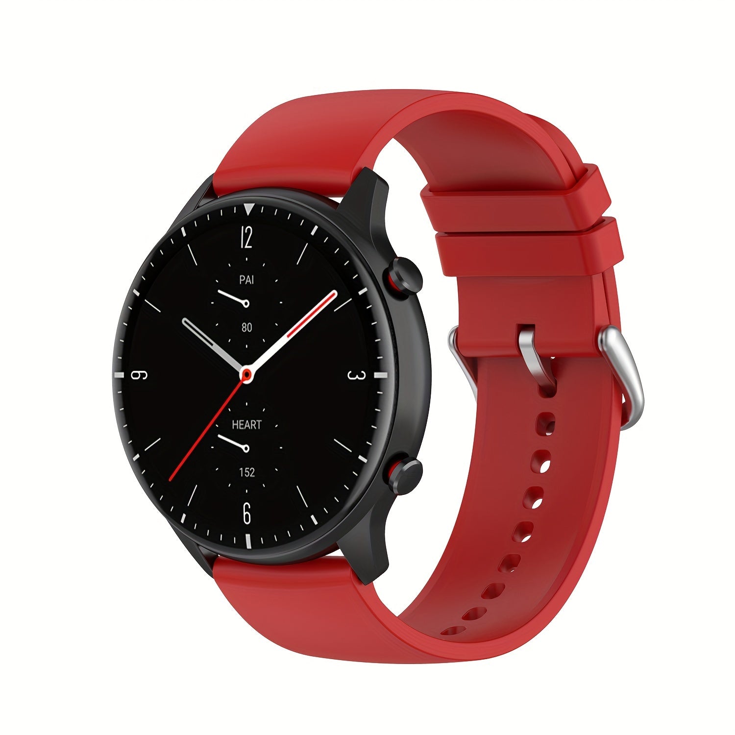 Silicone Smartwatch Band 20mm 22mm Adjustable Butterfly Clasp Compatible with Various Brands