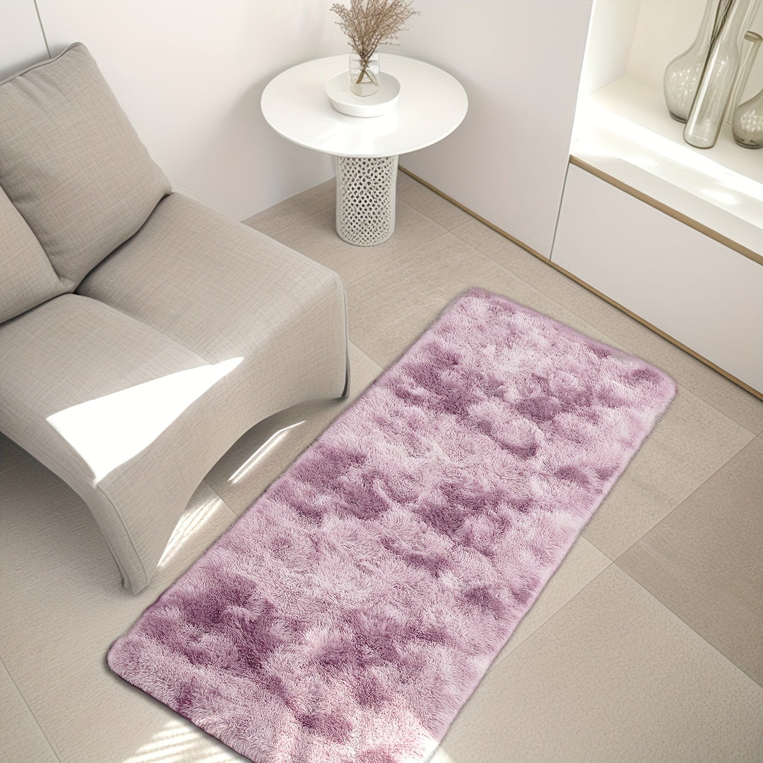 Plush Faux Fur Area Rug - Luxuriyali yumshoq, sirpanmaydigan, uzoq muddatli va tozalash oson - Uyingizdagi har qanday xona uchun mukammal, tanlash uchun turli ranglar mavjud.
