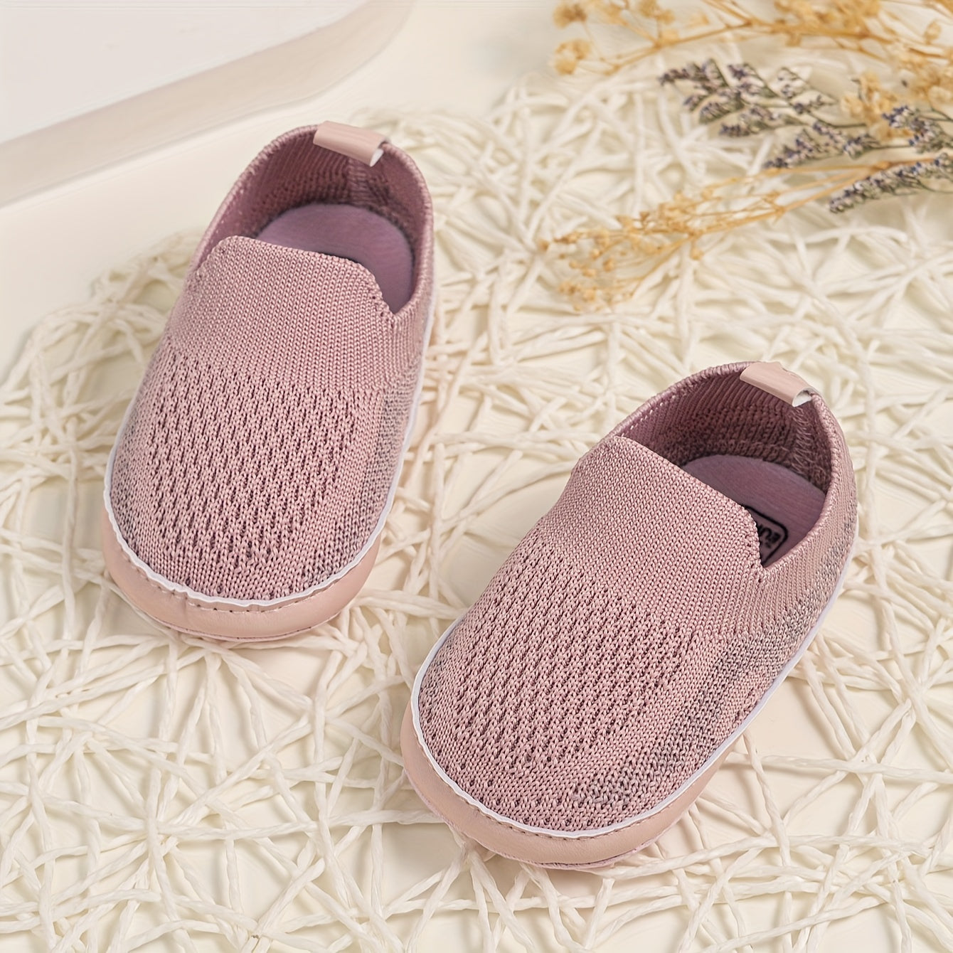 Baby Toddler Girl Boy Knitted Casual Shoes Non-Slip Soft Sole Fabric Spring Fall