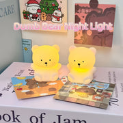 Bear Desk Lamp for Kids and Teens Battery-Operated Night Light Bedroom Study Gift