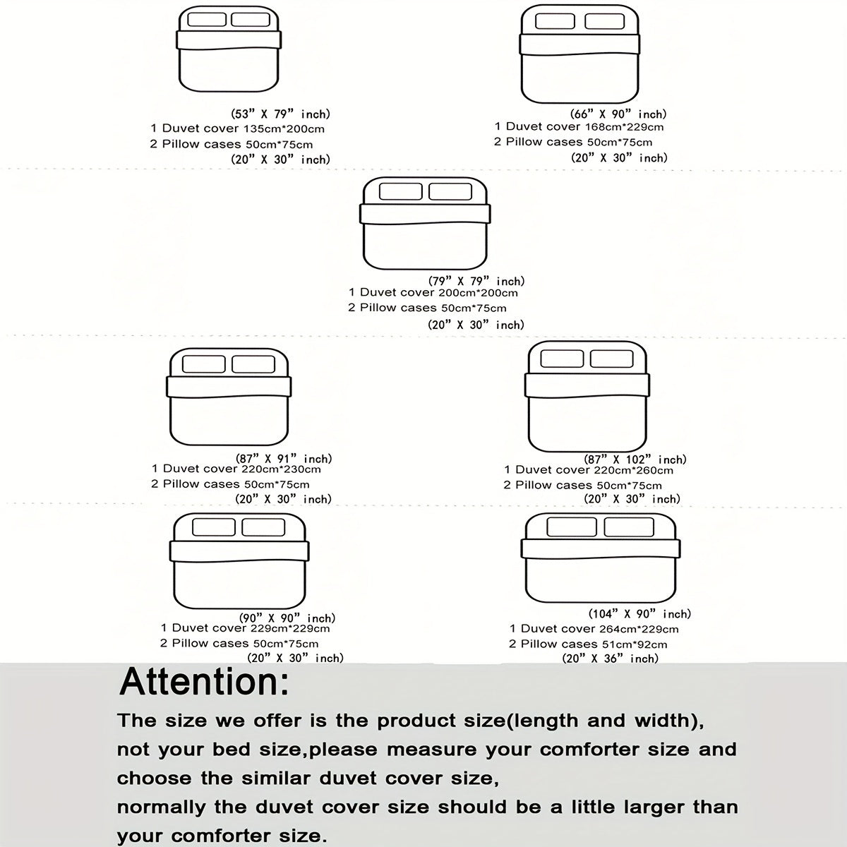 White Satin Print 3-Piece Duvet Cover Set with Pillowcases Bedding