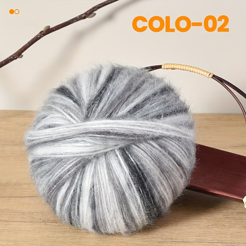 Gradient Wool Yarn 2 Bundles 100g 350m Multicolor Horse Sea for Knitting Scarves Hats