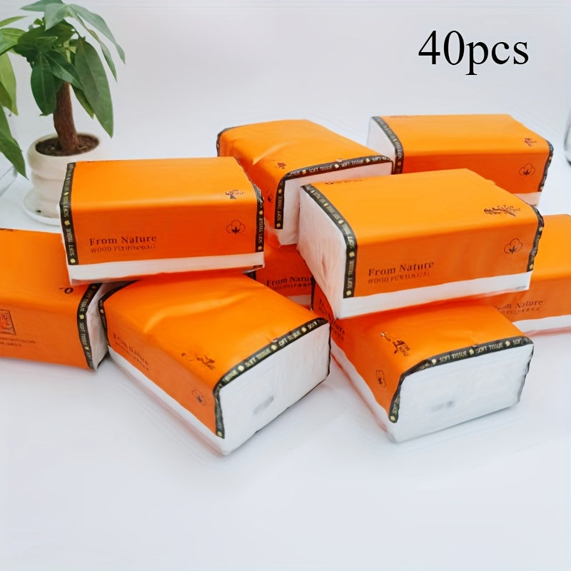 Premium Wood Pulp Tissues Large Pack Soft Lint-Free for Hands and Toilet