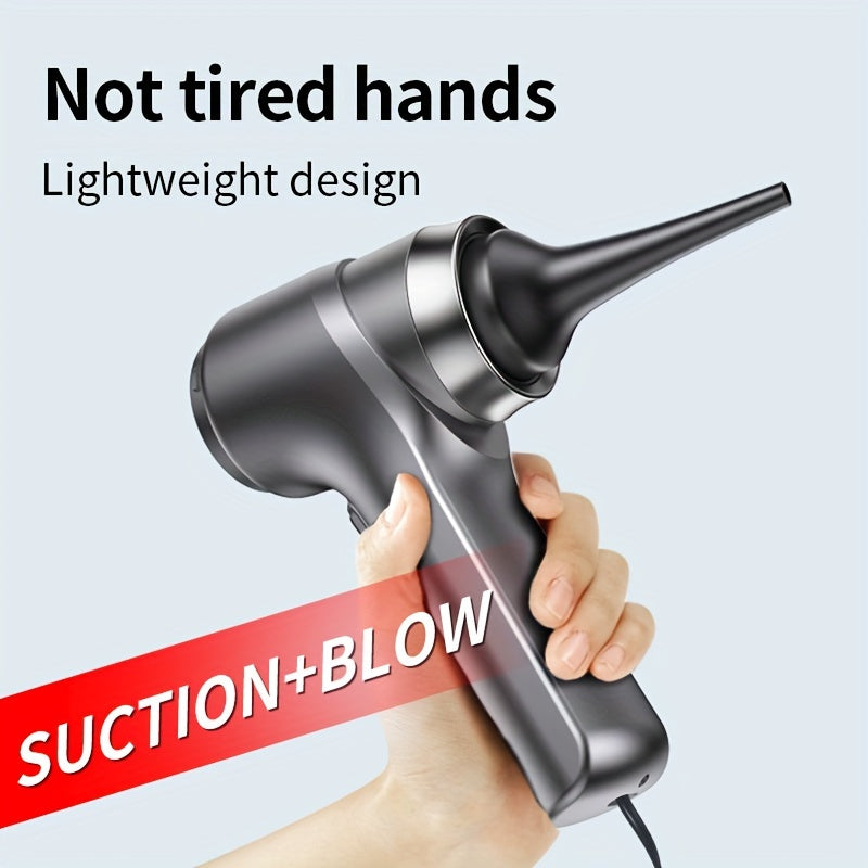 Портативный автомобильный пылесос с мощным всасыванием и длинным шлангом