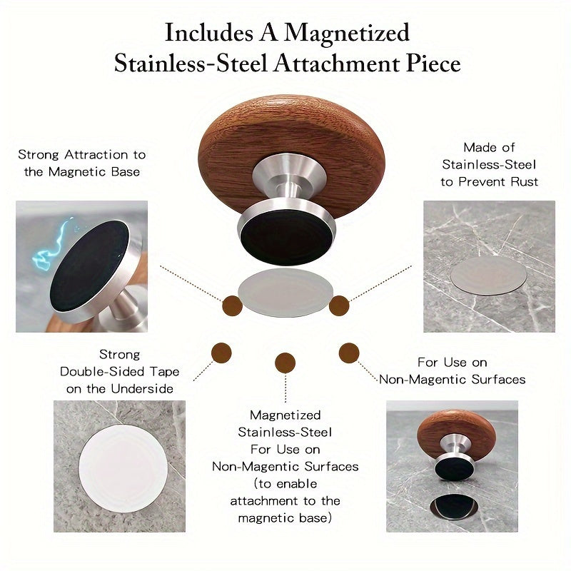 100 Pieces Coffee Lens for Monitoring Walnut Beech Flow with Magnetic Base and 360° Rotation