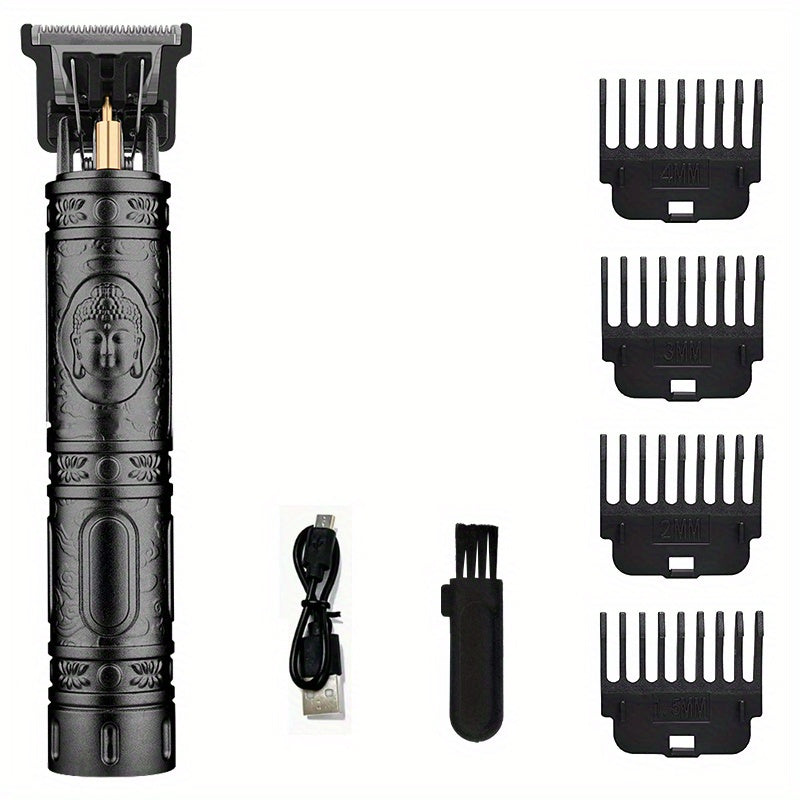 Men's Electric Shaver Wet Dry USB Rechargeable LCD Display Portable Attachments