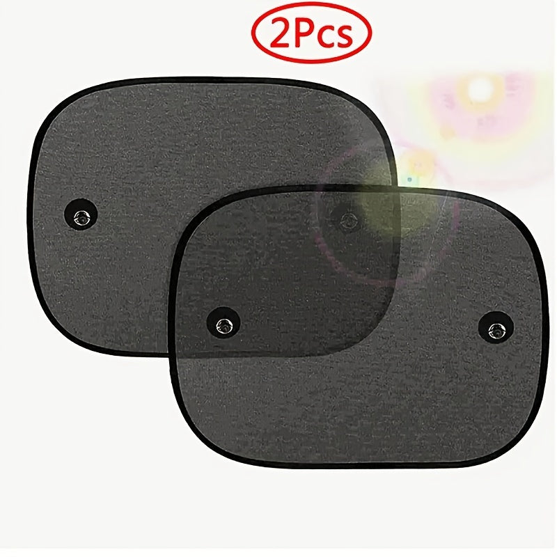 2pcs Car Sun Visor Sunshade Blackout Curtain Insulation Side Window Protector