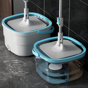 Hands-Free Wash Mop and Bucket Set for Sewage Separation and Dust Removal for Home Kitchen Bathroom
