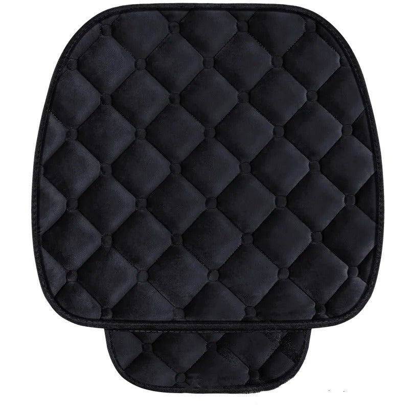 Plush Car Seat Covers Universal Fit for Sedans Trucks SUVs Non-Slip Base