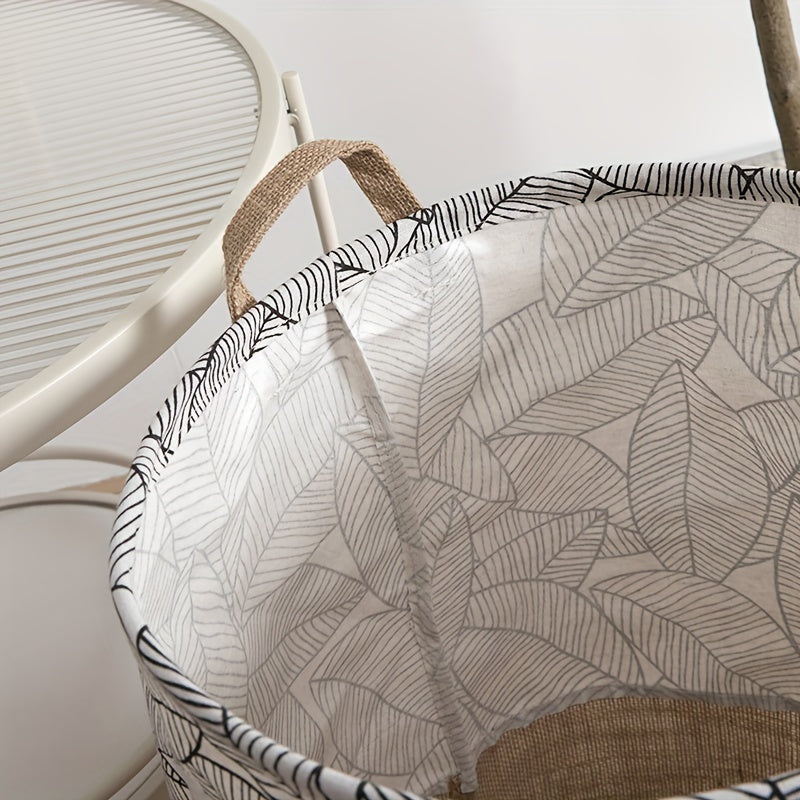 Cesta de lavandería plegable de lino para ropa, toallas, mantas, almacenamiento en sala de estar, dormitorio, baño, cocina