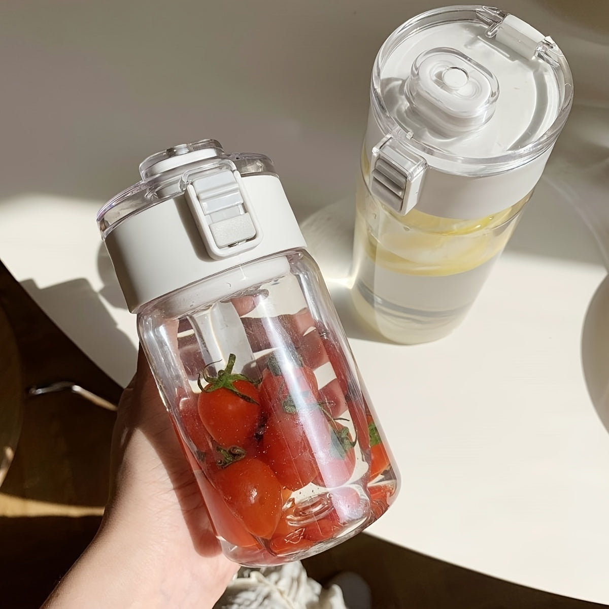 Sports Water Bottle Lightweight Plastic Travel Cup for Hiking and Office Use