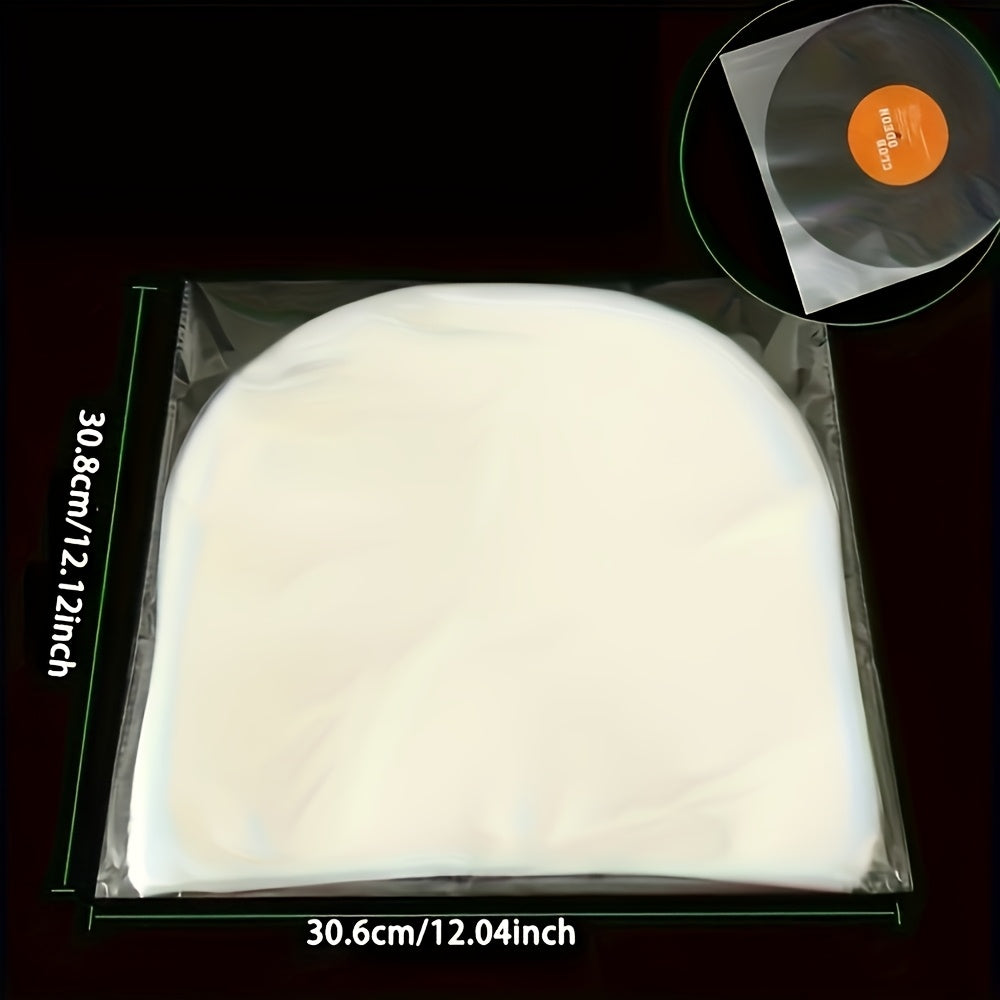 50/100 Anti-Static Black Vinyl Record Inner Sleeves Dust-Proof Covers for LPs CDs Albums