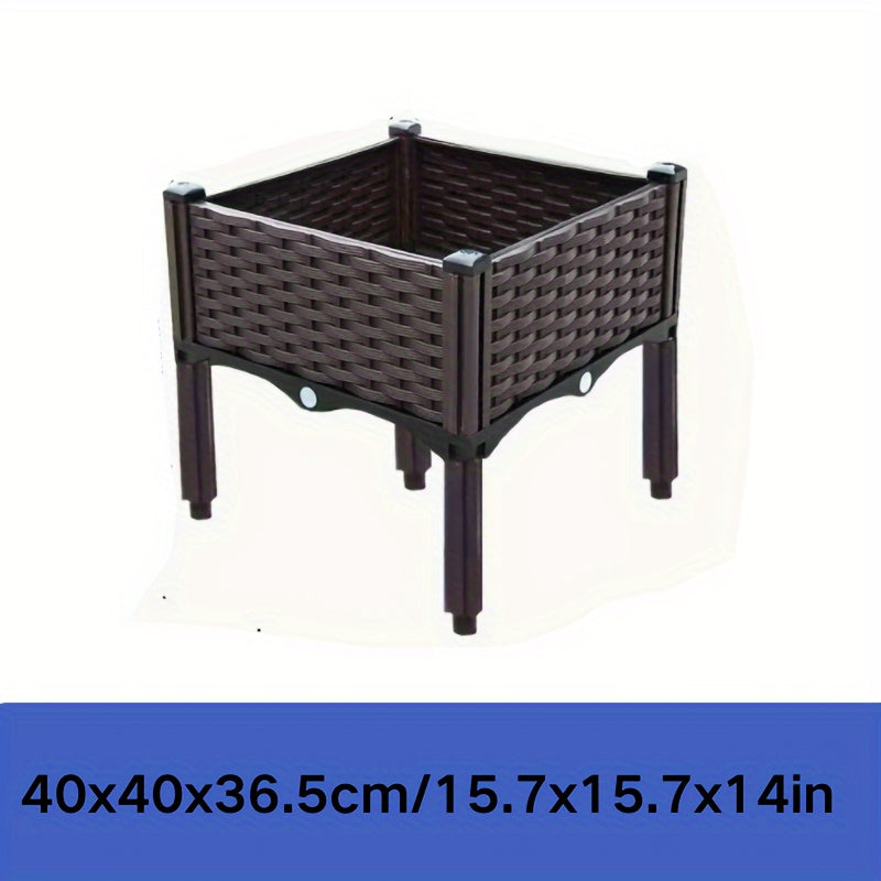 Поднятая клумба с ножками для цветов, овощей, трав, балкона, террасы