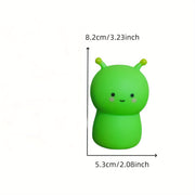 Bolalar uchun qulay LED tungi chiroq, pushti va yashil ranglarda multfilm dinozavr va hasharot dizayni.