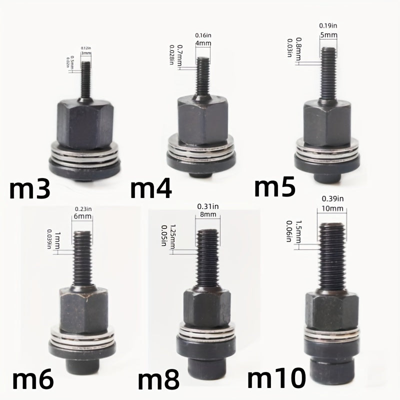 Manual Rivet Nut Tool for Thin Iron Skin Carbon Steel Easy to Use