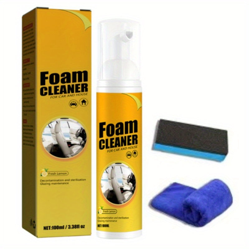 Pack of 3 Multipurpose Foam Cleaners 100ml Rust Remover Interior Car and Kitchen