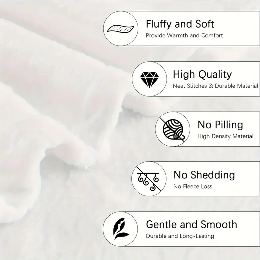 Flannel Blanket with "I Love You to The Moon and Back" Print Soft All-Season Polyester 250-300gsm