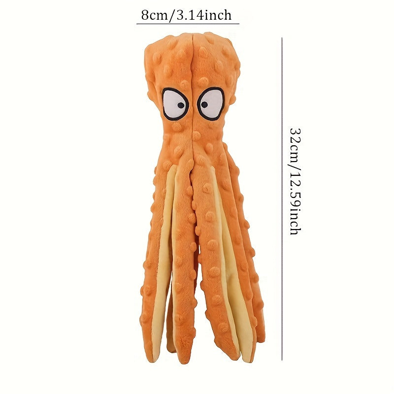 Plush Pet Toy with Sound and Leather Shell for Dogs and Cats