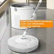 Spin Mop Set for Floors and Tiles, Easy Wringing, Home and Commercial Use
