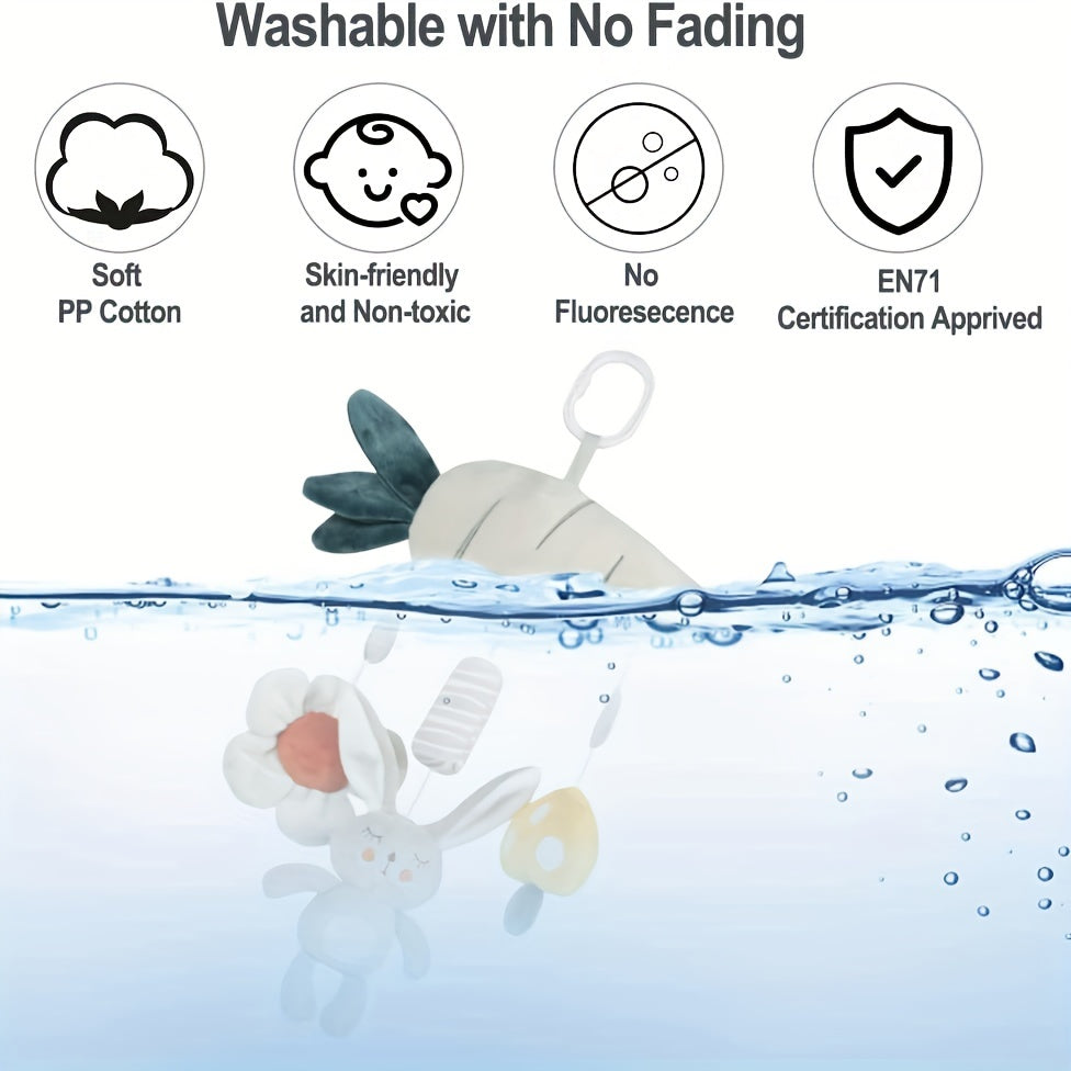 Soft Plush Baby Car Seat Toy Wind Chime for Stroller Crib Attachment