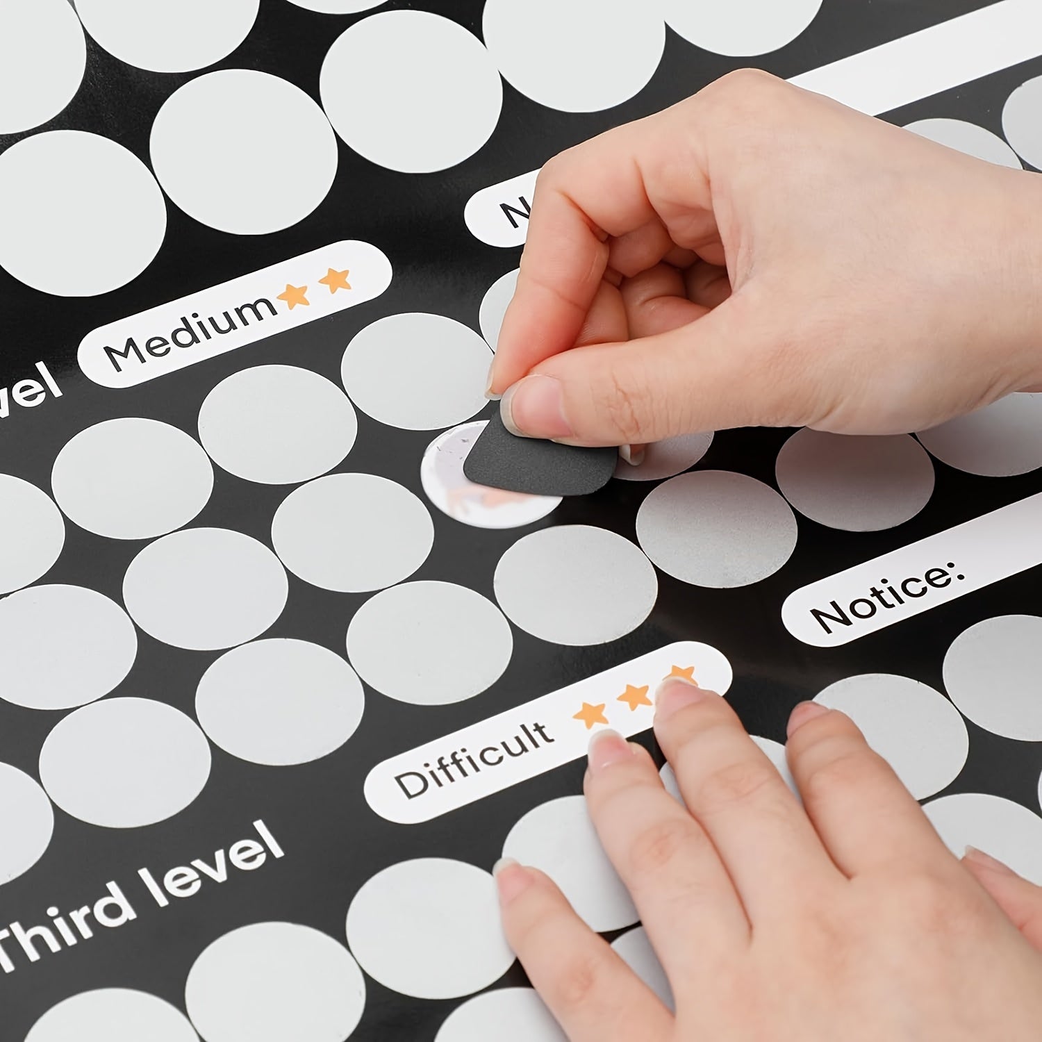 Adult Scratch-Off Poster with 100 Love Game Positions for Couples Intimacy