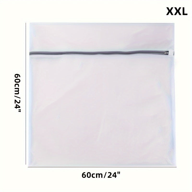 Fabric Mesh Laundry Bags Set with Zipper Closure for Delicates and Travel