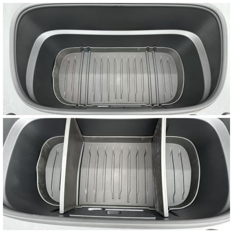 Car Trunk Mat TPE For Tesla Model Y 2025 Storage Organizer with Divider