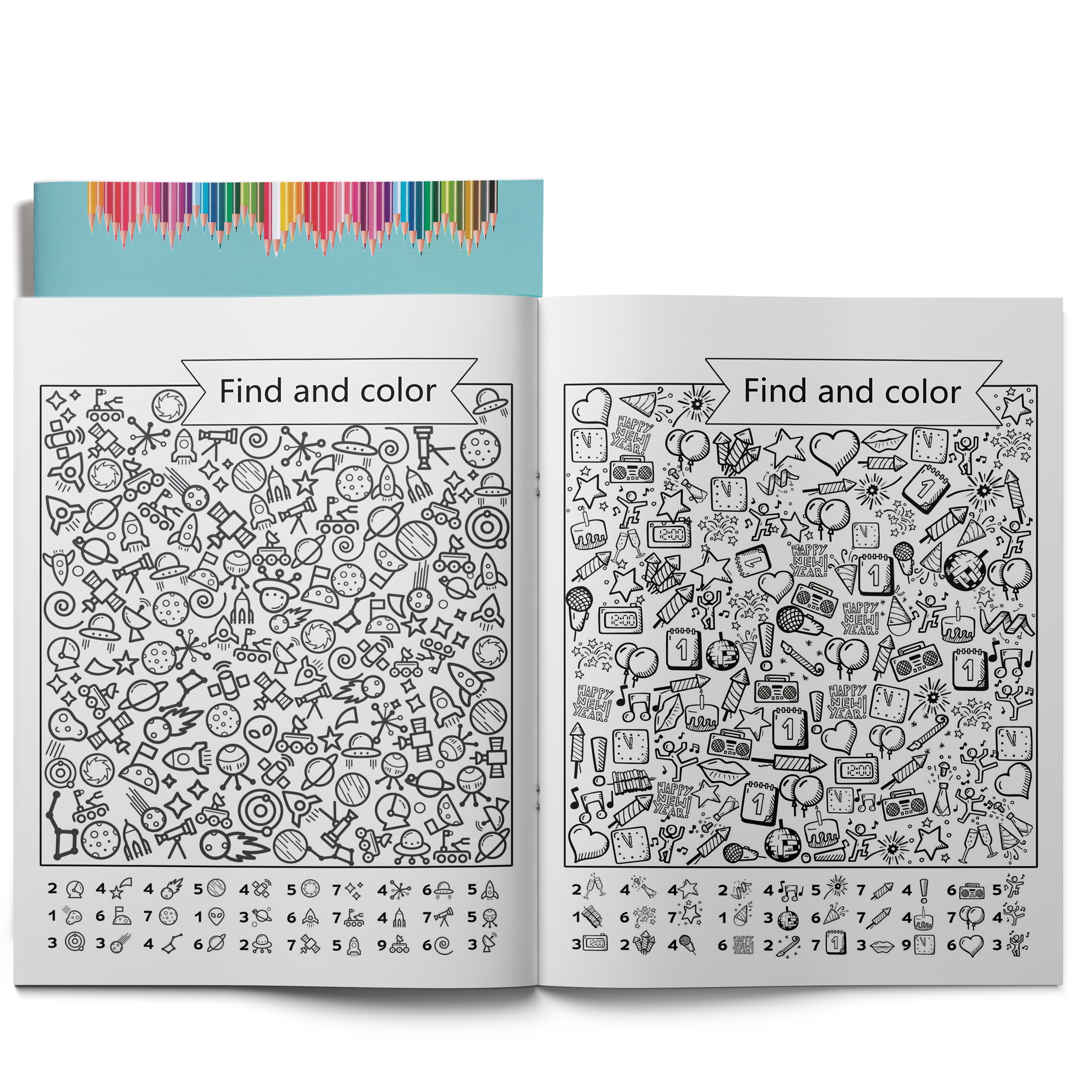 Children's Coloring Book for Kids Ages 3-8 Pattern Recognition and Motor Skills Development