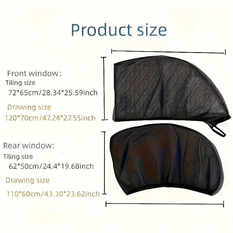 Pantalla solar para coche, mosquitera, pantalla de ventana, cortina opaca para privacidad en coche